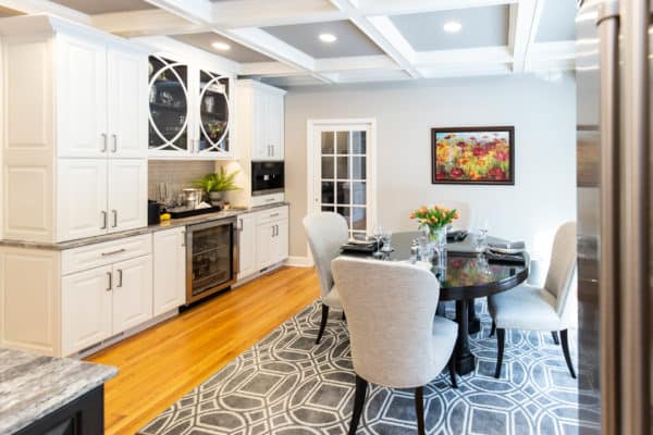 Schenectady Kitchen Remodeling Contractor installs decorative cabinet panels