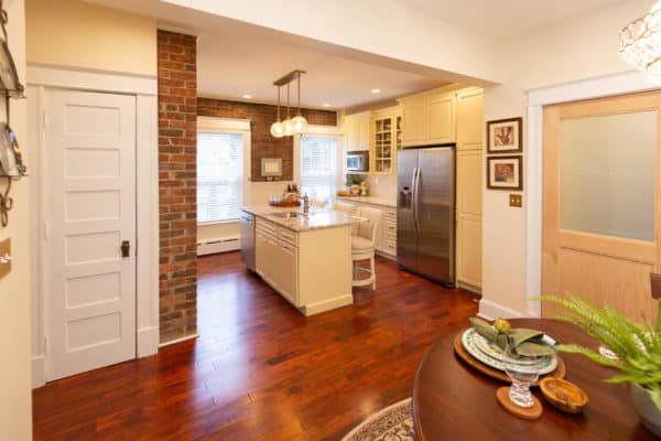 Troy Kitchen Remodeling with Cherry Hardwood Flooring