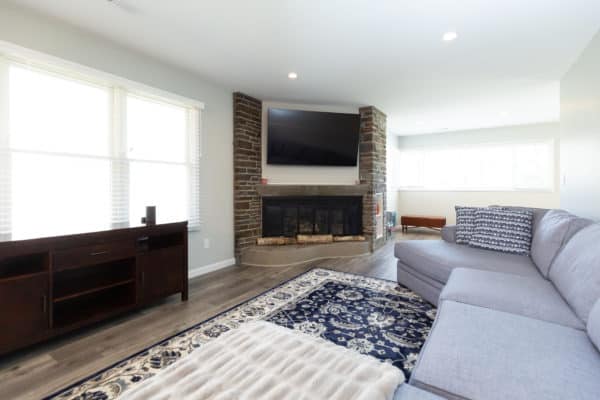 Latham Home Remodeling with updated Fireplace