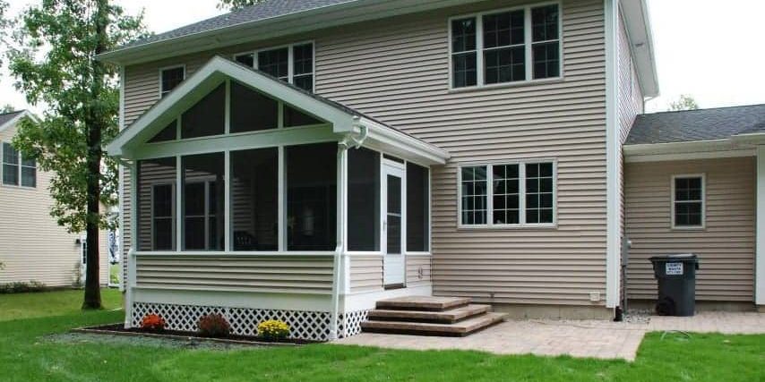 Maintenance Free Screen Porch Addition in Clifton Park NY